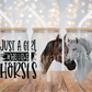 Just A Girl Who Loves Horses UV DTF Cup Wrap