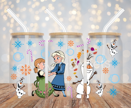 Frozen UV DTF Cup Wrap