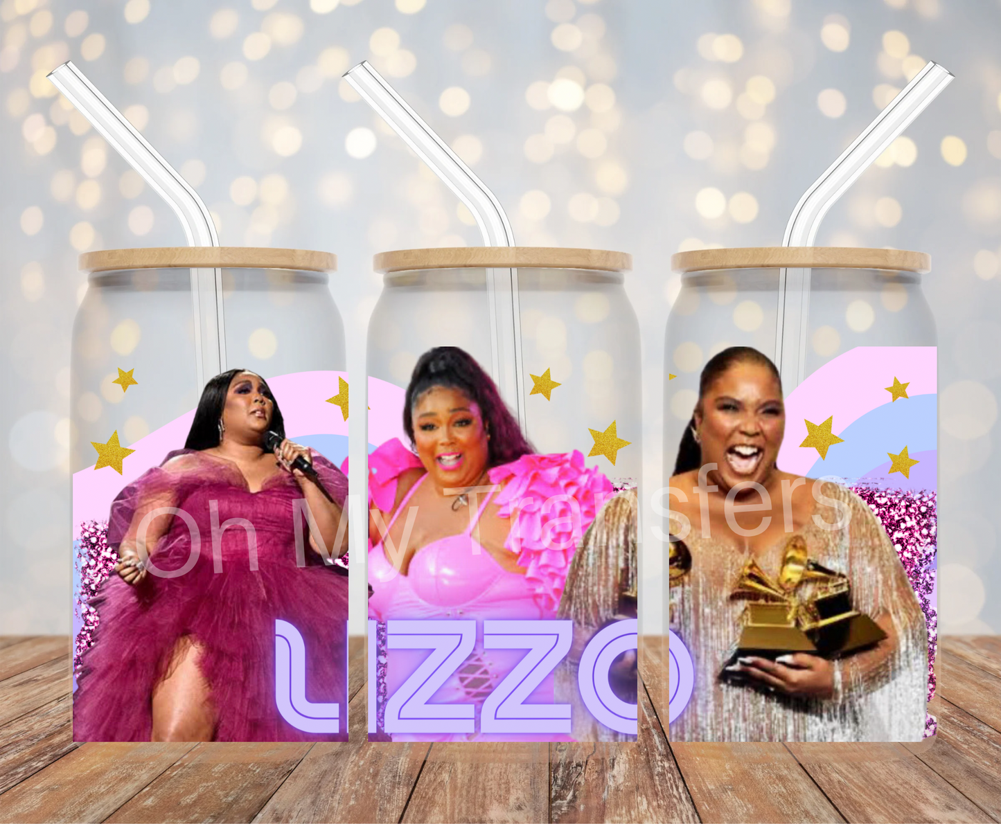 Lizzo 3 UV DTF Cup Wrap