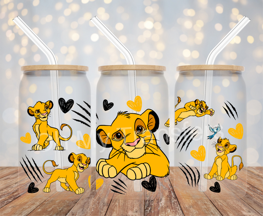 Lion  UV DTF Cup Wrap