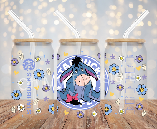 Eyore Starbucks UV DTF Cup Wrap