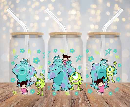 Monsters & Boo Stars UV DTF Cup Wrap