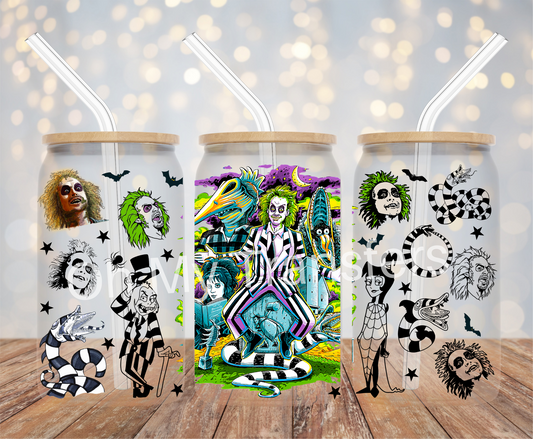 Beatlejuice UV DTF Cup Wrap