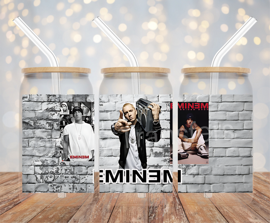 Eminem Brick UV DTF Cup Wrap