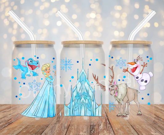 Frozen Castle UV DTF Cup Wrap