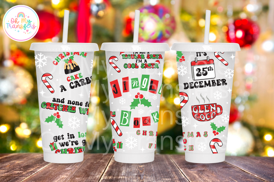 Jingle Book 24oz UV DTF Wrap