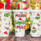 Xmas Cartoon Gold Snowflakes 24oz UV DTF Wrap