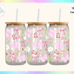 Butterflies & Bows Pink UV DTF Cup Wrap