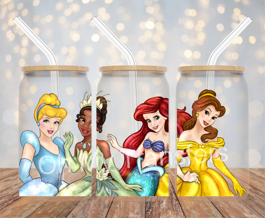 Princesses UV DTF Cup Wrap