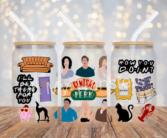 Friends Cartoon UV DTF Cup Wrap