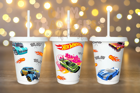 Hot Wheels 16oz Cold Cup UV DTF Transfer