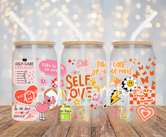 Self Love UV DTF Cup Wrap