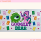 Monster Inc Googley Bear UV DTF Wrap