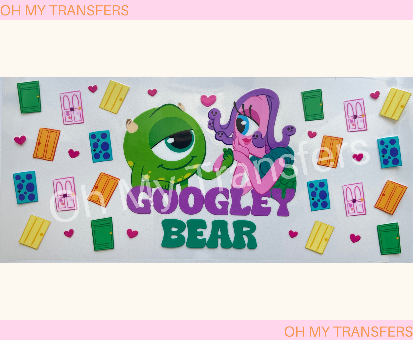 Monster Inc Googley Bear UV DTF Wrap