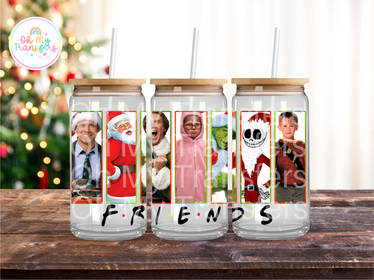 Xmas Movie F.R.I.E.N.D.S UV DTF Cup Wrap