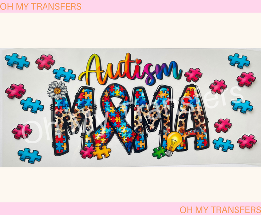 Autism Mama UV DTF Cup Wrap