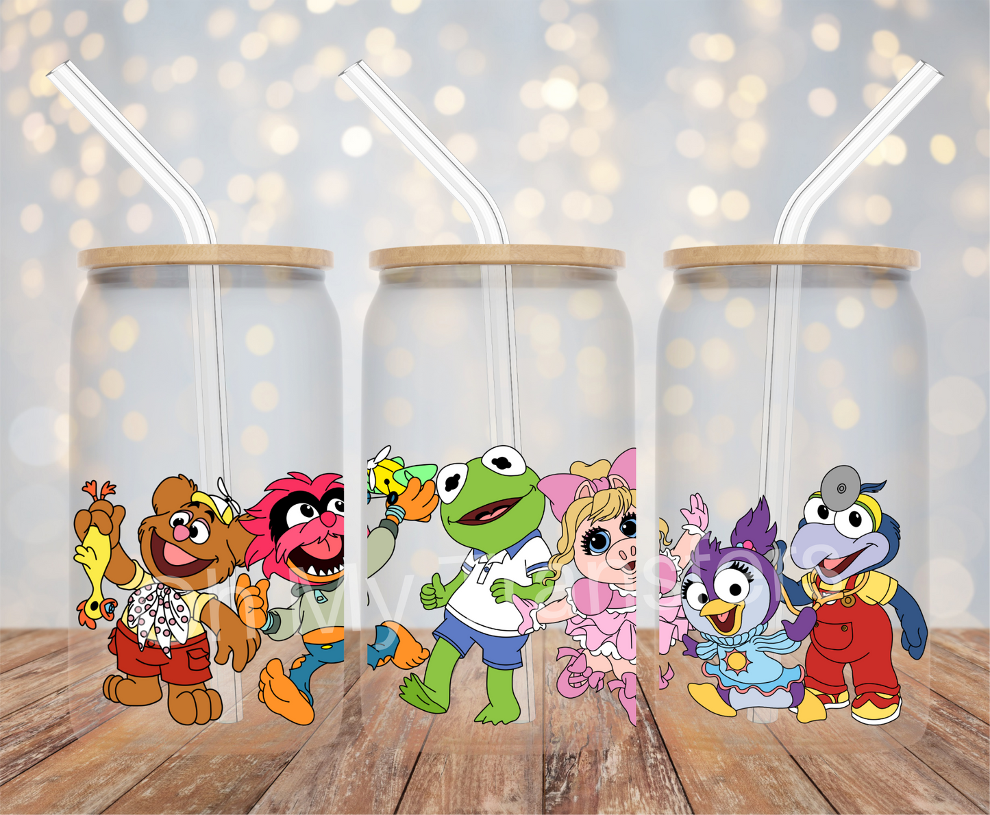 Puppets Cartoon UV DTF Cup Wrap
