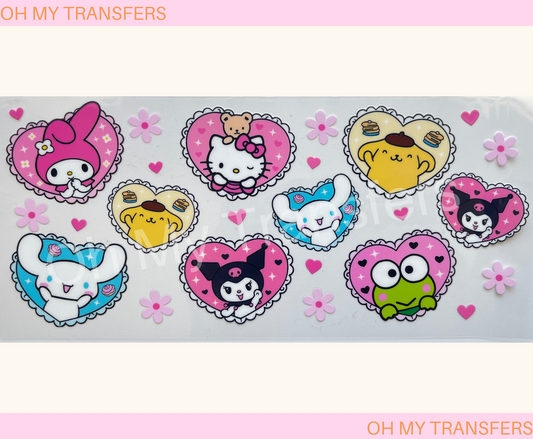 Sanrio Hearts UV DTF Wrap