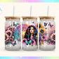 Tattooed Girl, Mandela, sunflowers & Butterflies UV DTF Cup Wrap