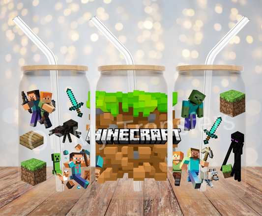 Minecraft 2 UV DTF Wrap