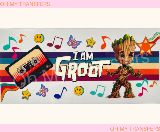 I Am Groot UV DTF Cup Wrap