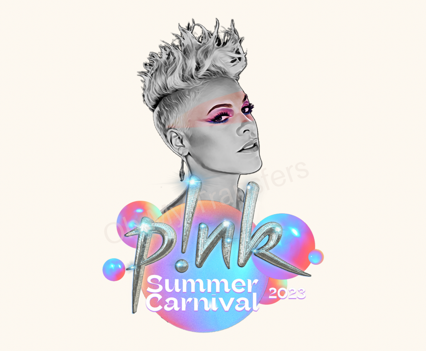 P!nk 3 Decal 3” x 4”