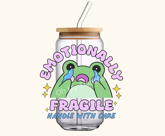Emotionally Fragile 4" UV DTF Decal