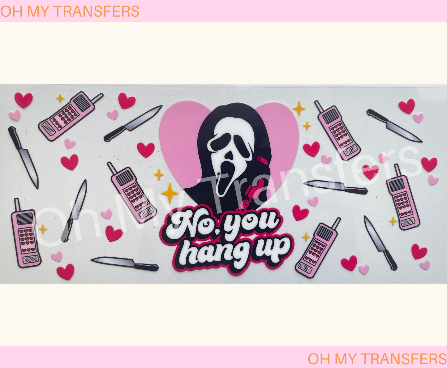 Ghost Face Love UV DTF Wrap