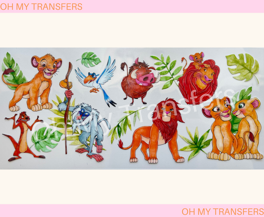 Lion & Friends UV DTF Wrap