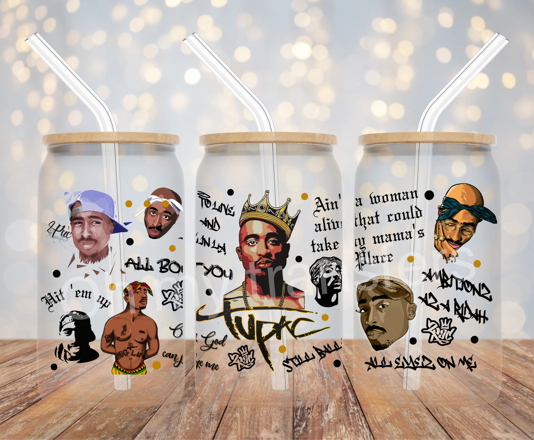 Tupac UV DTF Cup Wrap – Oh My Transfers