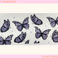 Butterfly Pale Purple UV DTF Cup Wrap