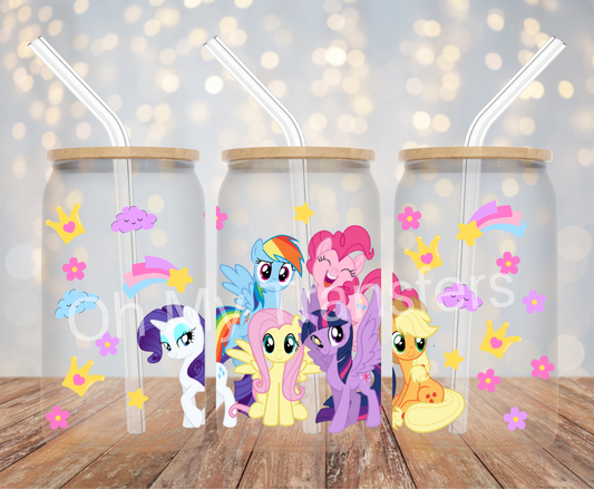 MLP Pony Cartoon UV DTF Cup Wrap