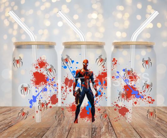 Spider Hero Splat UV DTF Wrap