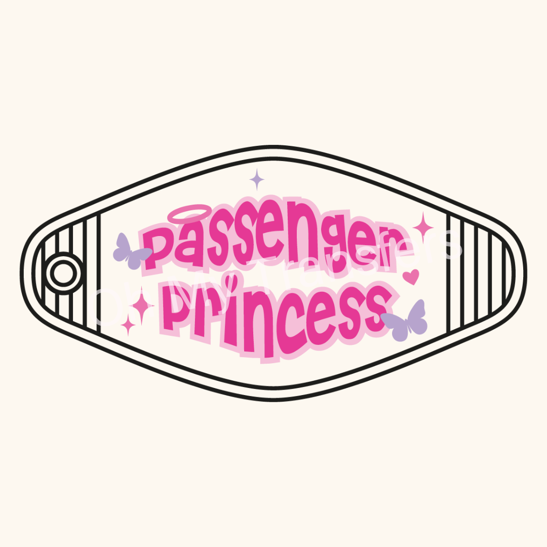 Passenger Princess Pink Decal UV DTF