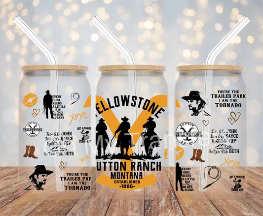 Yellowstone UV DTF Cup Wrap